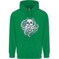 Cthulhu Skull Mens 80% Cotton Hoodie Irish Green