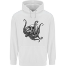 Cthulhu Skull Mens 80% Cotton Hoodie White