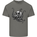 Cthulhu Skull Mens Cotton T-Shirt Tee Top Charcoal