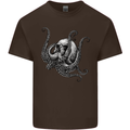 Cthulhu Skull Mens Cotton T-Shirt Tee Top Dark Chocolate