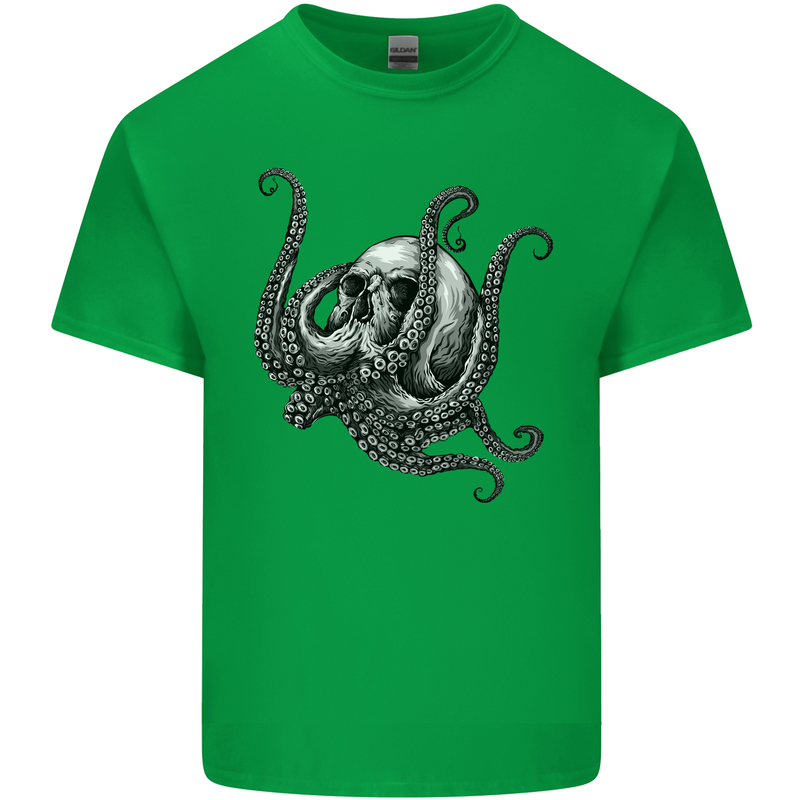 Cthulhu Skull Mens Cotton T-Shirt Tee Top Irish Green