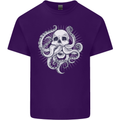 Cthulhu Skull Mens Cotton T-Shirt Tee Top Purple