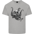 Cthulhu Skull Mens Cotton T-Shirt Tee Top Sports Grey