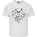 Cthulhu Skull Mens Cotton T-Shirt Tee Top White