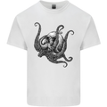 Cthulhu Skull Mens Cotton T-Shirt Tee Top White