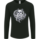 Cthulhu Skull Mens Long Sleeve T-Shirt Black