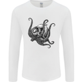 Cthulhu Skull Mens Long Sleeve T-Shirt White