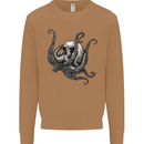 Cthulhu Skull Mens Sweatshirt Jumper Caramel Latte