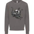 Cthulhu Skull Mens Sweatshirt Jumper Charcoal