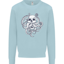 Cthulhu Skull Mens Sweatshirt Jumper Light Blue
