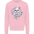 Cthulhu Skull Mens Sweatshirt Jumper Light Pink