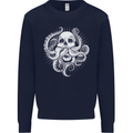 Cthulhu Skull Mens Sweatshirt Jumper Navy Blue
