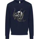 Cthulhu Skull Mens Sweatshirt Jumper Navy Blue