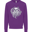 Cthulhu Skull Mens Sweatshirt Jumper Purple