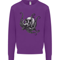 Cthulhu Skull Mens Sweatshirt Jumper Purple