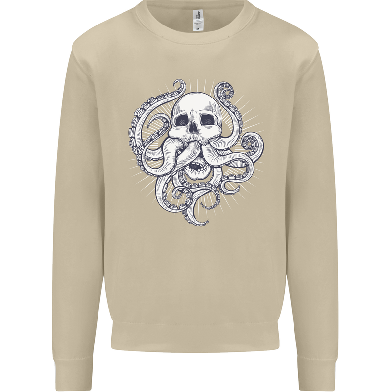 Cthulhu Skull Mens Sweatshirt Jumper Sand