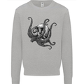 Cthulhu Skull Mens Sweatshirt Jumper Sports Grey