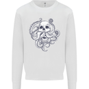 Cthulhu Skull Mens Sweatshirt Jumper White