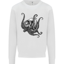 Cthulhu Skull Mens Sweatshirt Jumper White