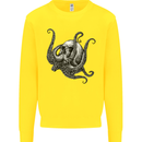 Cthulhu Skull Mens Sweatshirt Jumper Yellow