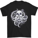 Cthulhu Skull Mens T-Shirt Cotton Gildan Black