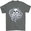Cthulhu Skull Mens T-Shirt Cotton Gildan Charcoal