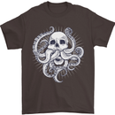 Cthulhu Skull Mens T-Shirt Cotton Gildan Dark Chocolate