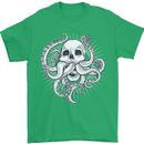 Cthulhu Skull Mens T-Shirt Cotton Gildan Irish Green