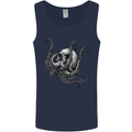 Cthulhu Skull Mens Vest Tank Top Navy Blue