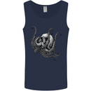 Cthulhu Skull Mens Vest Tank Top Navy Blue