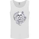 Cthulhu Skull Mens Vest Tank Top White