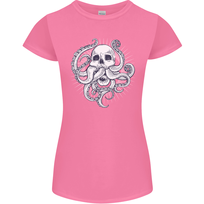 Cthulhu Skull Womens Petite Cut T-Shirt Azalea