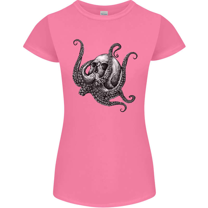 Cthulhu Skull Womens Petite Cut T-Shirt Azalea