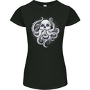 Cthulhu Skull Womens Petite Cut T-Shirt Black