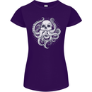 Cthulhu Skull Womens Petite Cut T-Shirt Purple