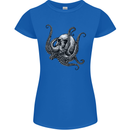 Cthulhu Skull Womens Petite Cut T-Shirt Royal Blue