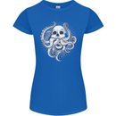 Cthulhu Skull Womens Petite Cut T-Shirt Royal Blue