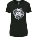 Cthulhu Skull Womens Wider Cut T-Shirt Black