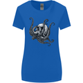 Cthulhu Skull Womens Wider Cut T-Shirt Royal Blue