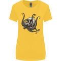 Cthulhu Skull Womens Wider Cut T-Shirt Yellow