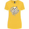 Cthulhu Skull Womens Wider Cut T-Shirt Yellow