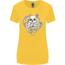 Cthulhu Skull Womens Wider Cut T-Shirt Yellow