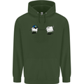 Ctrl Esc Funny Keyboard Police Gaming Gamer Childrens Kids Hoodie Forest Green