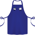 Ctrl Esc Funny Keyboard Police Gaming Gamer Cotton Apron 100% Organic Royal Blue