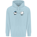 Ctrl Esc Funny Keyboard Police Gaming Gamer Mens 80% Cotton Hoodie Light Blue