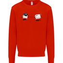 Ctrl Esc Funny Keyboard Police Gaming Gamer Mens Sweatshirt Jumper Bright Red