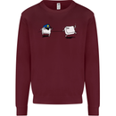 Ctrl Esc Funny Keyboard Police Gaming Gamer Mens Sweatshirt Jumper Maroon