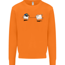 Ctrl Esc Funny Keyboard Police Gaming Gamer Mens Sweatshirt Jumper Orange