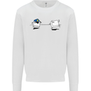 Ctrl Esc Funny Keyboard Police Gaming Gamer Mens Sweatshirt Jumper White
