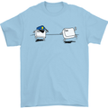 Ctrl Esc Funny Keyboard Police Gaming Gamer Mens T-Shirt Cotton Gildan Light Blue